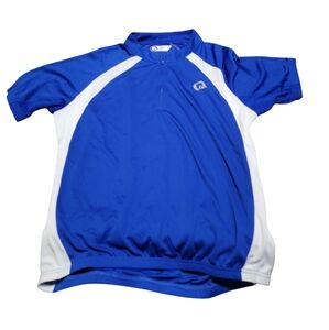 QUEST Mens Blue/White Cycling Shirt